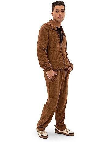 Sweat en velours zippé pour homme giesto