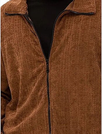 Sweat en velours zippé pour homme giesto