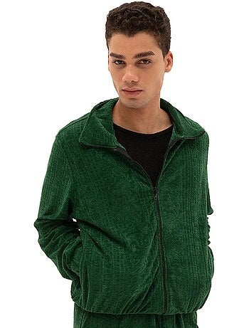 Sweat en velours zippé pour homme giesto