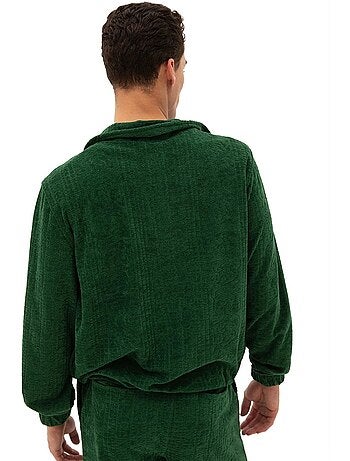 Sweat en velours zippé pour homme giesto