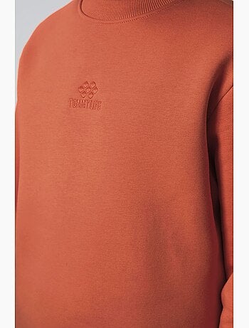 Sweat enfant à col rond brodé tommy