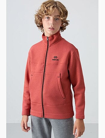 Sweat enfant à col zippé tommy