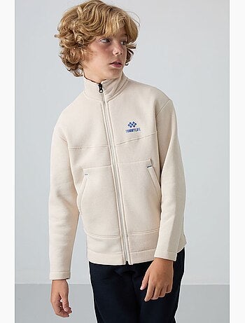 Sweat enfant à col zippé tommy