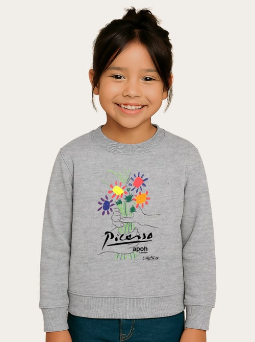 Sweat Enfant APOH PICASSO FLOWERS - Kiabi