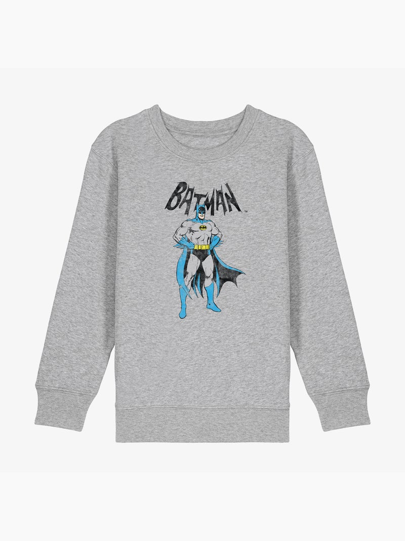 Sweat Enfant BATMAN GREY & BLUE Gris chiné - Kiabi