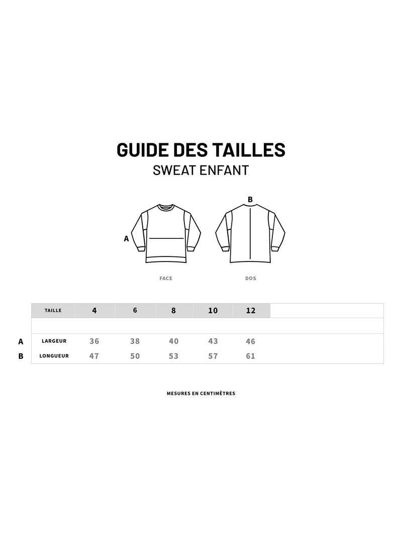 Sweat Enfant BEBE OURS 2 BOY Bleu marine - Kiabi