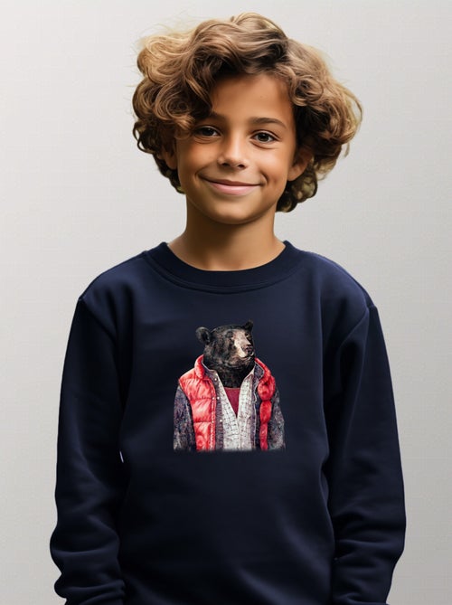 Sweat Enfant BLACK BEAR - Kiabi