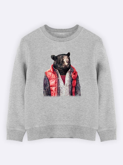 Sweat Enfant BLACK BEAR - Kiabi