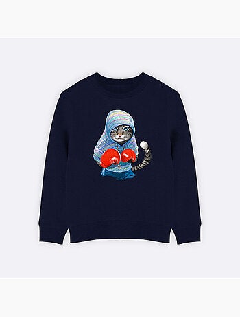 Sweat Enfant BOXING CAT GREY