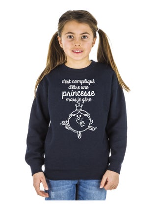 Sweat Enfant C'EST COMPLIQUÉ D'ÊTRE UNE PRINCESSE