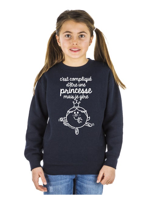 Sweat Enfant C'EST COMPLIQUÉ D'ÊTRE UNE PRINCESSE - Kiabi