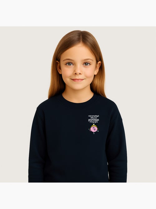 Sweat Enfant C'EST COMPLIQUÉ D'ÊTRE UNE PRINCESSE CŒUR - Kiabi