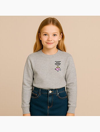 Sweat Enfant C'EST COMPLIQUÉ D'ÊTRE UNE PRINCESSE CŒUR