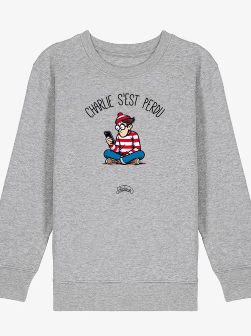 Sweat Enfant CHARLIE S EST PERDU - Kiabi