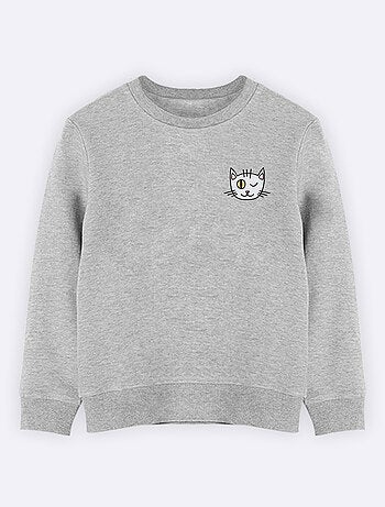 Sweat Enfant CHAT CLIN DOEIL CŒUR