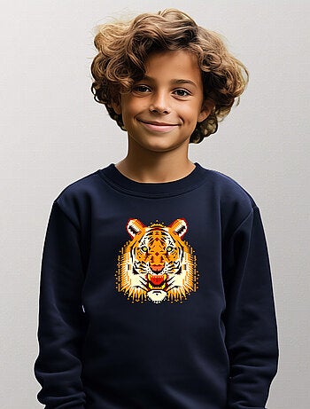 Sweat Enfant CHOBOPOP GEOMETRIC TIGER