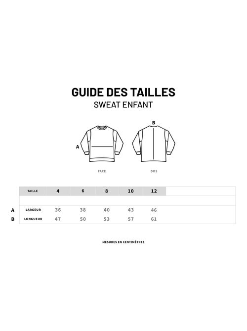 Sweat Enfant CHOUCHOU FACE COLORE - Kiabi