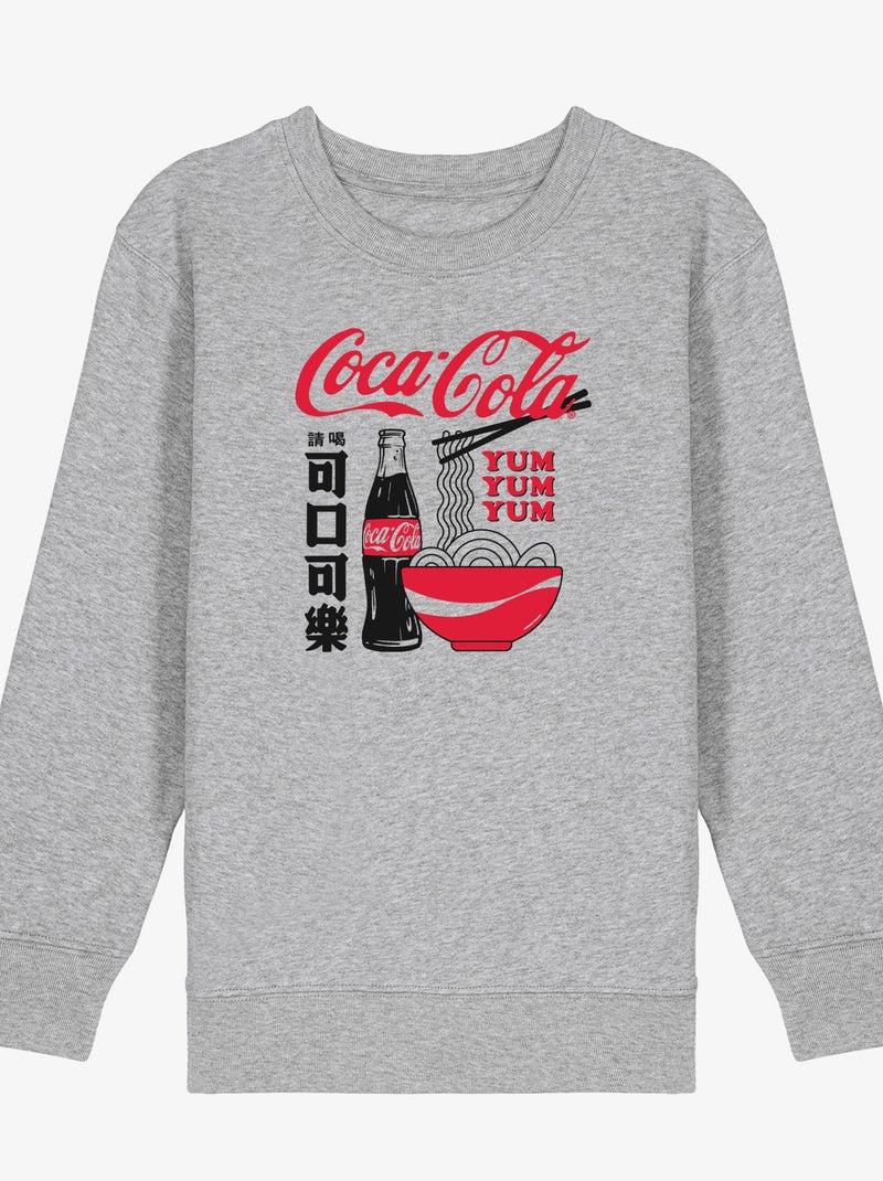 Sweat Enfant COCA JAP 3 Gris chiné - Kiabi