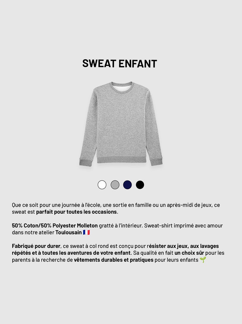 Sweat Enfant COCA JAP 3 Gris chiné - Kiabi