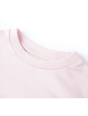 Sweat enfant col rond coton élasthanne à broderie arc-en-ciel - vidaxl