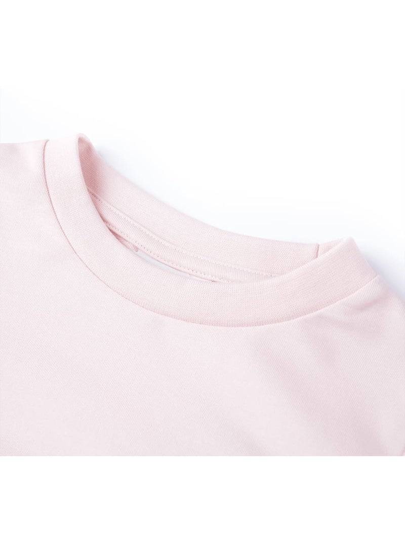 Sweat enfant col rond coton élasthanne à broderie arc-en-ciel - vidaxl Rose - Kiabi