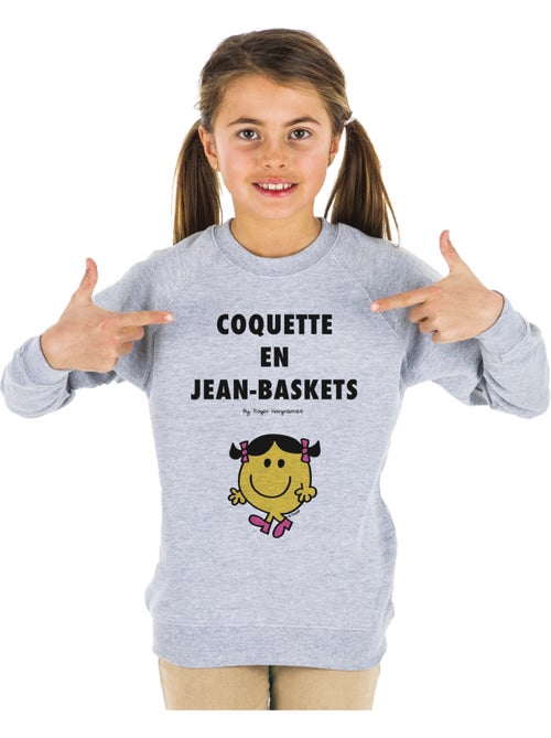 Sweat Enfant COQUETTE EN JEAN BASKET 2 - Kiabi