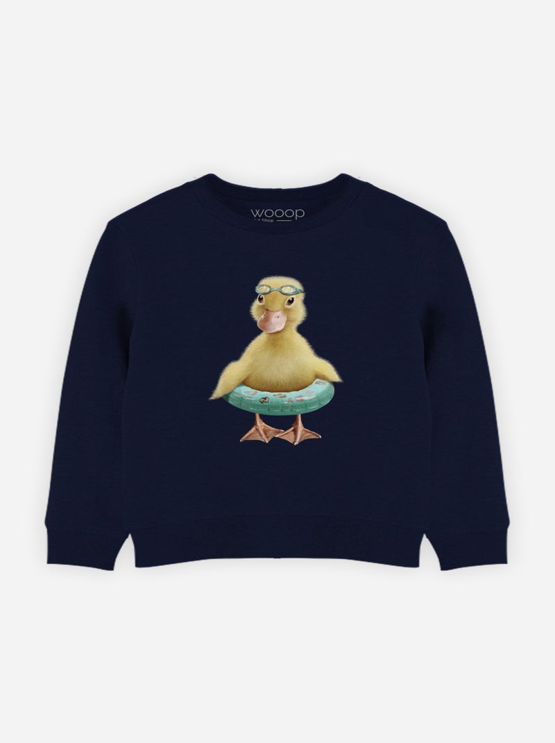 Sweat Enfant DUCK BOUEE Bleu marine - Kiabi