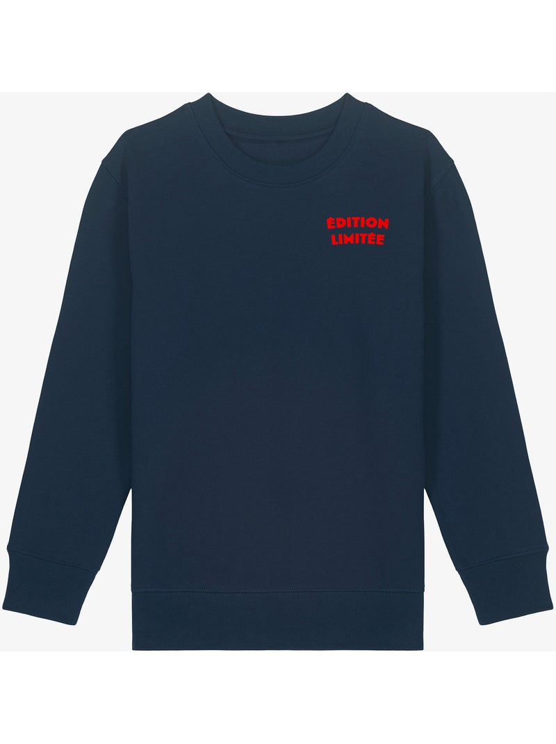 Sweat Enfant EDITION LIMITÉE CŒUR Bleu marine - Kiabi