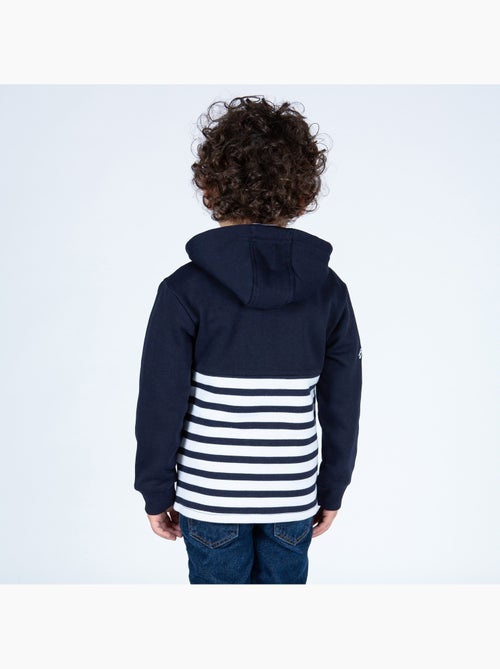 Sweat enfant en coton 'breizh océan', veste molleton coupe droite - Kiabi Sweat enfant en coton 'breizh océan', veste molleton coupe droite - Kiabi