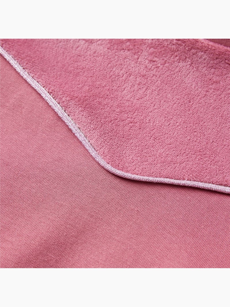 Sweat enfant en coton stretch avec empiècement velours - vidaxl Rose - Kiabi