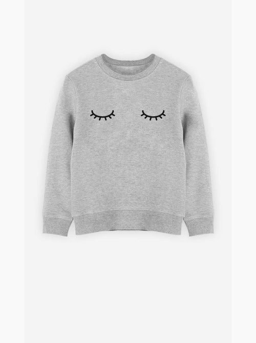 Sweat Enfant EYES CLOSED - Kiabi