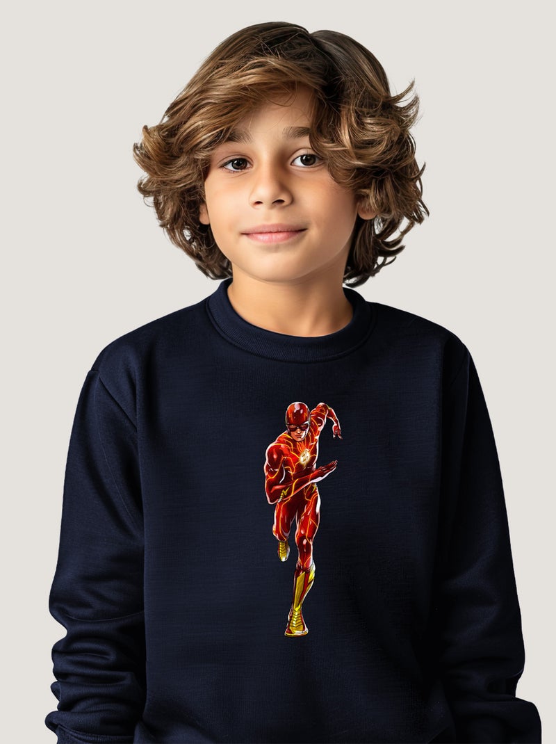 Sweat Enfant FLASH 1 Bleu marine - Kiabi