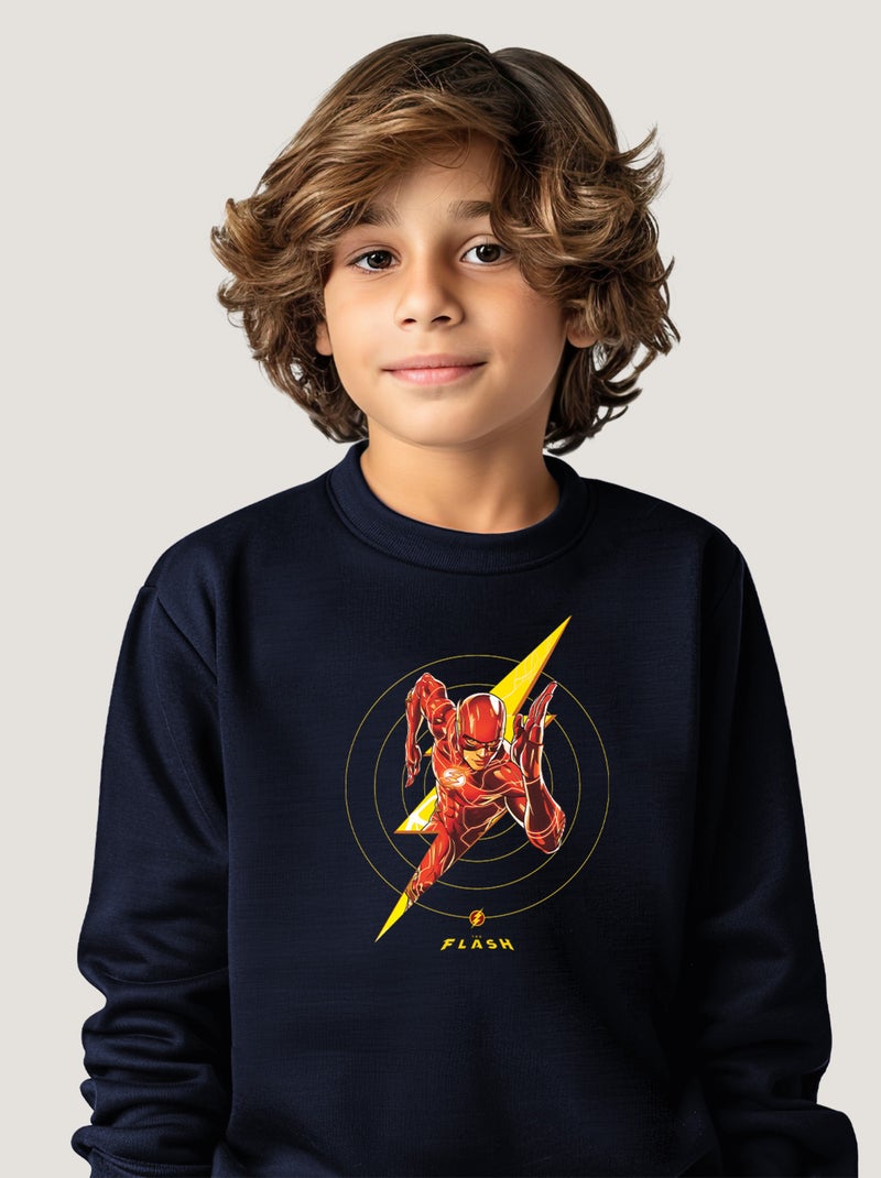 Sweat Enfant FLASH 2 Bleu marine - Kiabi