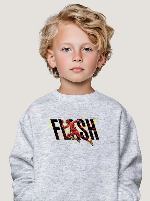 Sweat Enfant FLASH BLACK SAVING THE FUTURE AND PAST - Kiabi