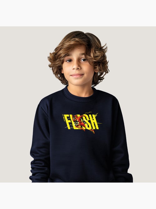 Sweat Enfant FLASH YELLOW SAVING THE FUTURE AND PAST - Kiabi