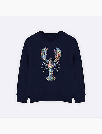 Sweat Enfant FLORAL LOBSTER