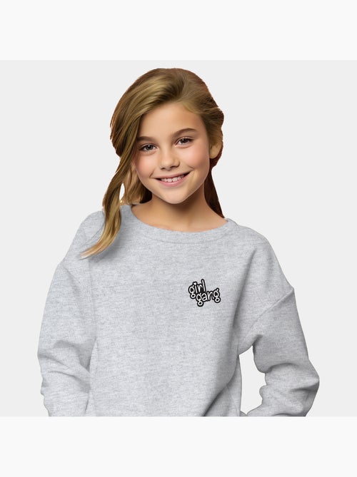 Sweat Enfant GIRL GANG CŒUR - Kiabi