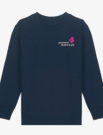 Sweat Enfant GOURMAND DE PERE EN FILS COEUR