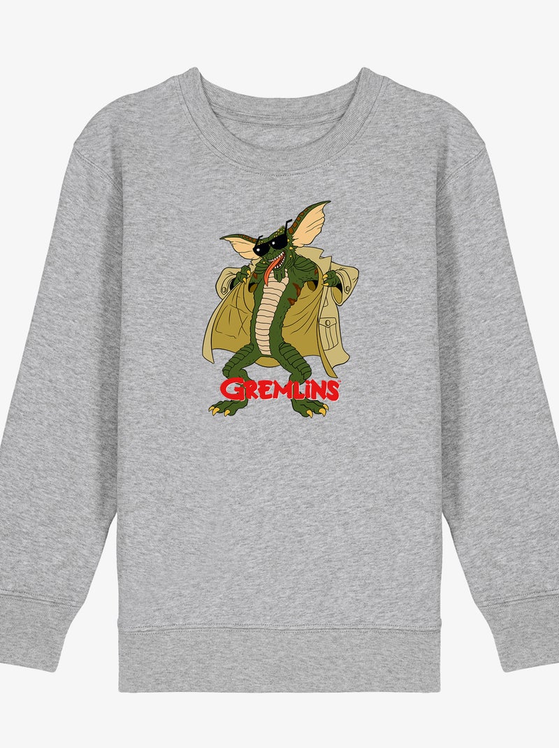 Sweat Enfant GREMLINS 3 Gris chiné - Kiabi