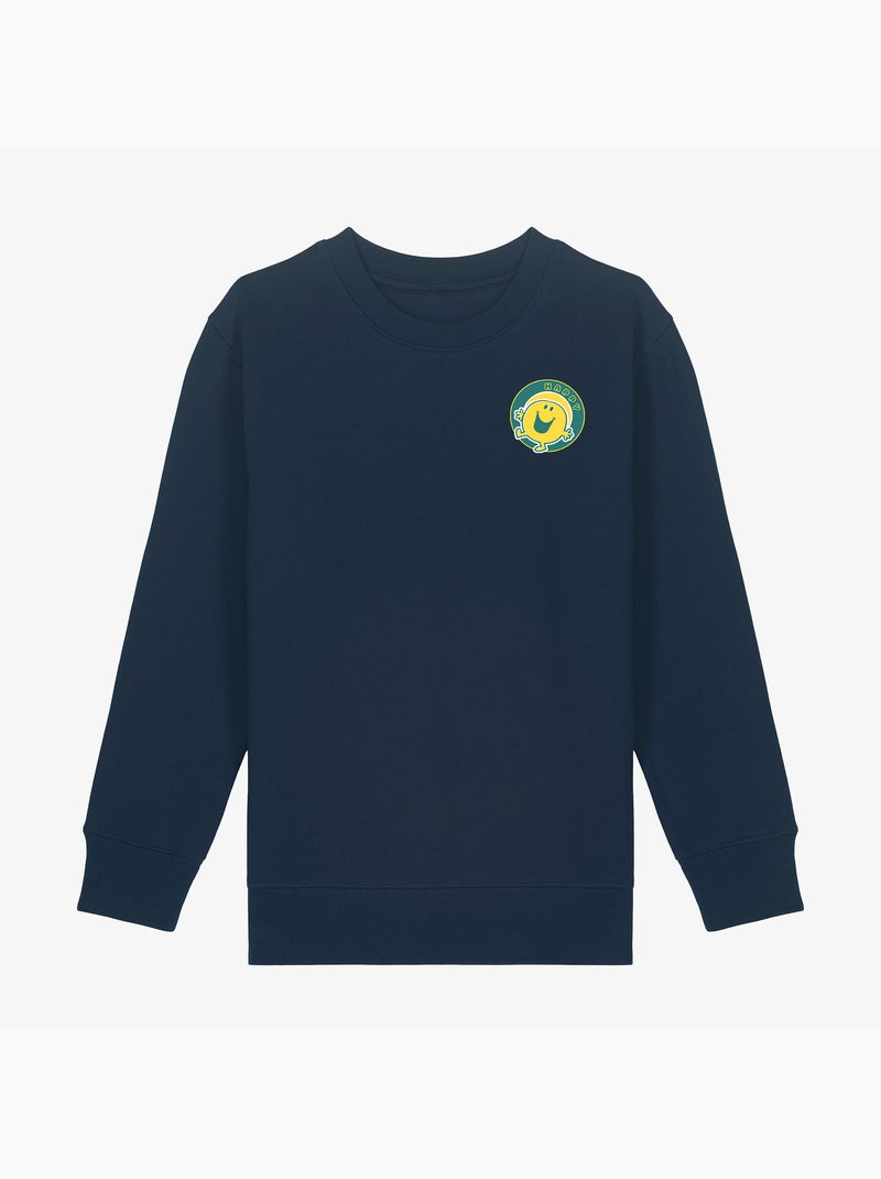 Sweat Enfant HAPPY COEUR Bleu marine - Kiabi