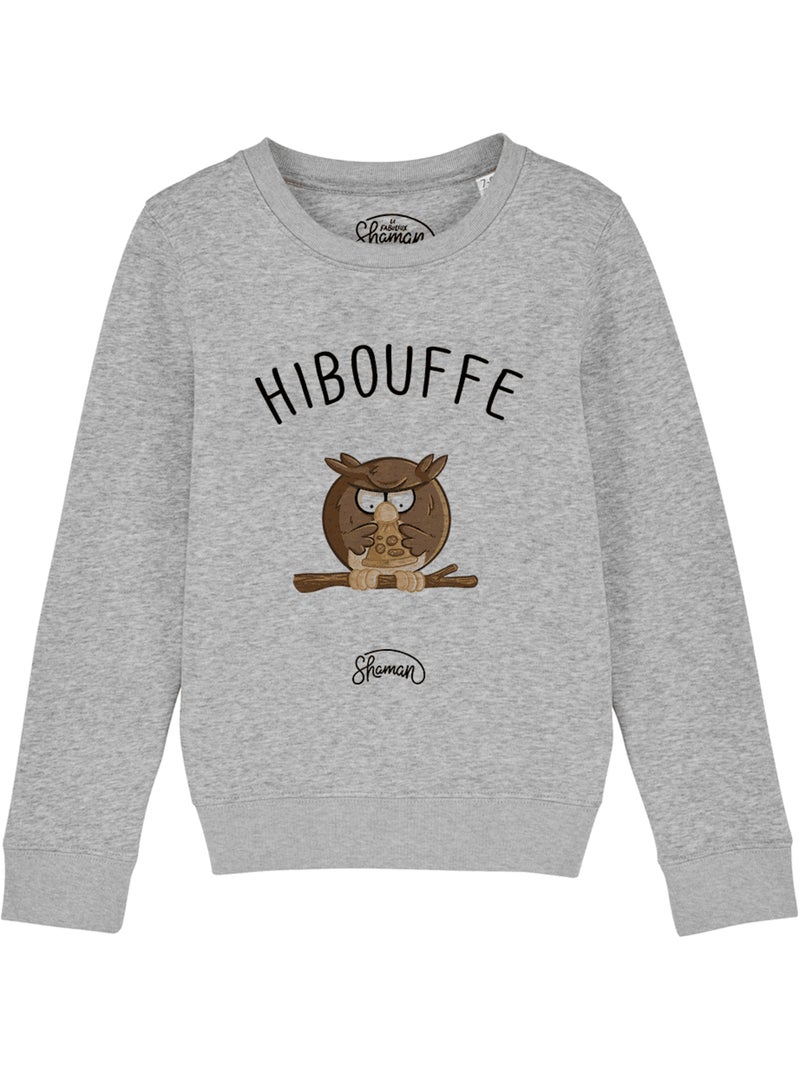 Sweat Enfant HIBOUFFE Gris chiné - Kiabi