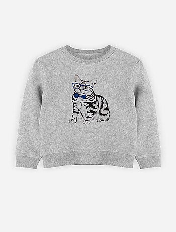 Sweat Enfant HIPSTER CAT