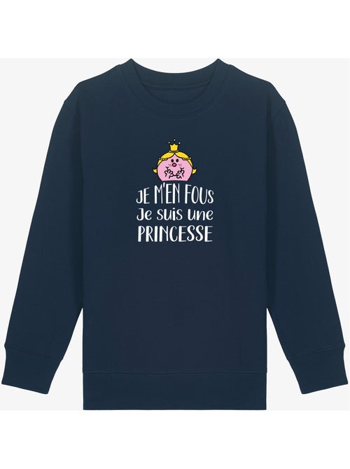 Sweat Enfant JE M EN FOUS JE SUIS UNE PRINCESSE - Kiabi