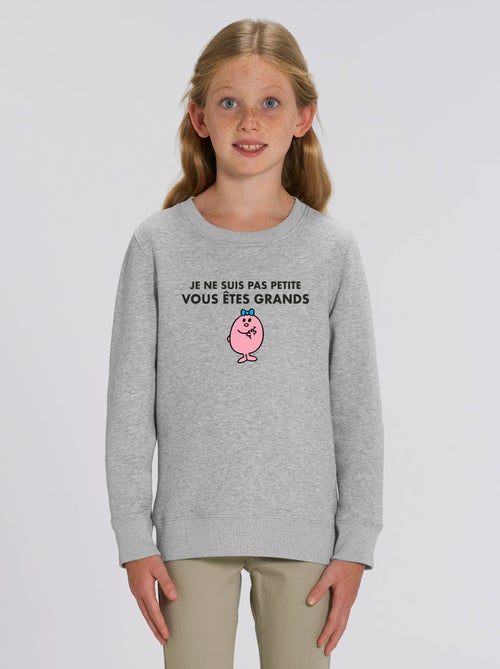 Sweat Enfant JE NE SUIS PAS PETITE VOUS ETES GRANDS - Kiabi