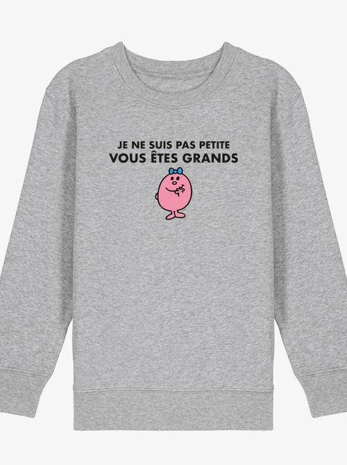 Sweat Enfant JE NE SUIS PAS PETITE VOUS ETES GRANDS - Kiabi