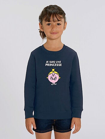 Sweat Enfant JE SUIS UNE PRINCESSE FACE