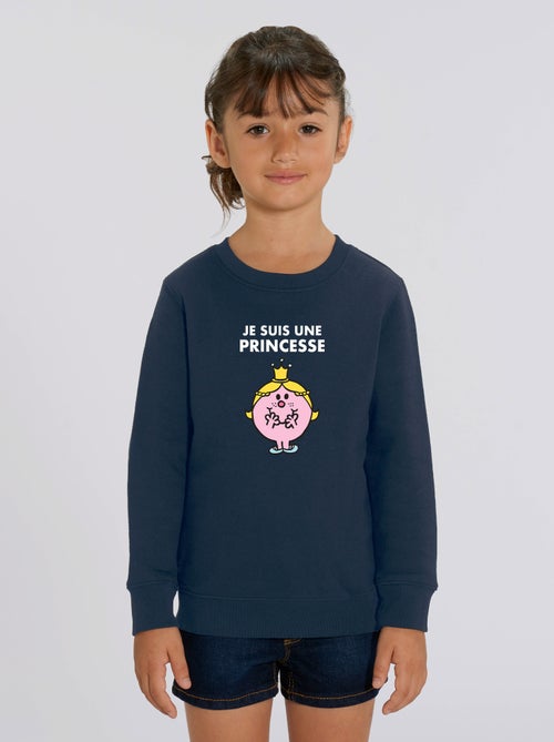 Sweat Enfant JE SUIS UNE PRINCESSE FACE - Kiabi