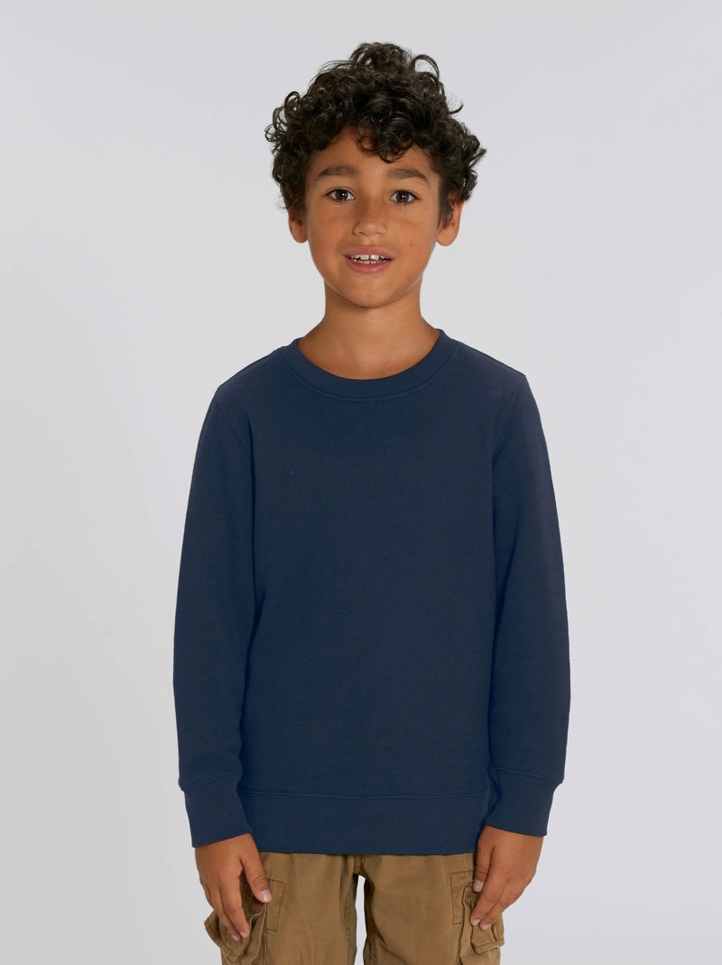 Sweat Enfant JE SUIS UNE TERREUR Bleu marine - Kiabi