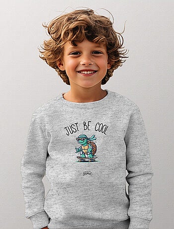 Sweat Enfant JUST BE COOL TORTUE
