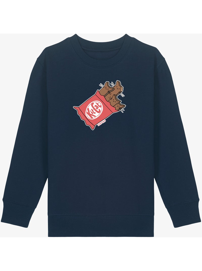 Sweat Enfant KIT CAT Bleu marine - Kiabi